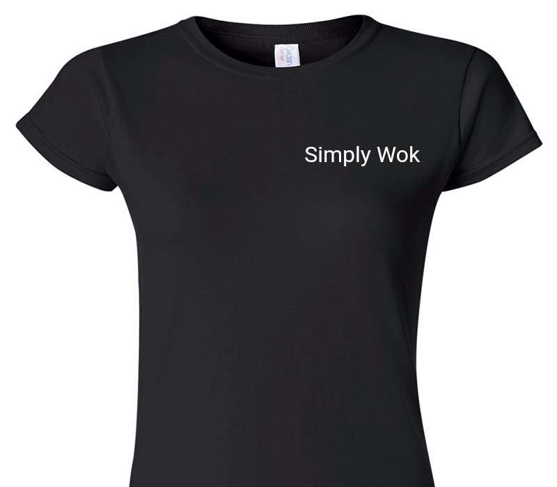 Custom Womens Soft Style 100% Cotton Black T-Shirt