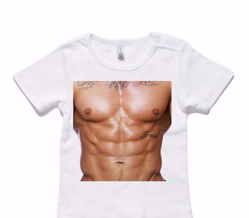 Custom AS Colour White Baby T-Shirt
