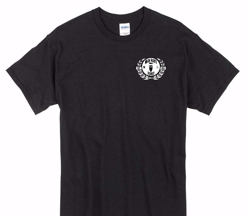 Custom Gildan 100% Cotton Black T-Shirt