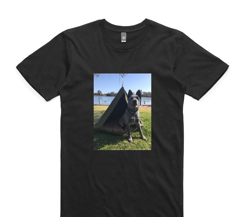 Custom AS Colour 100% Cotton Black T-Shirt