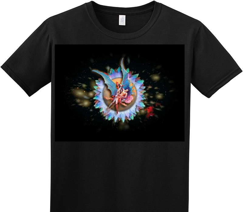 Custom Adult Soft Style 100% Cotton Black T-Shirt