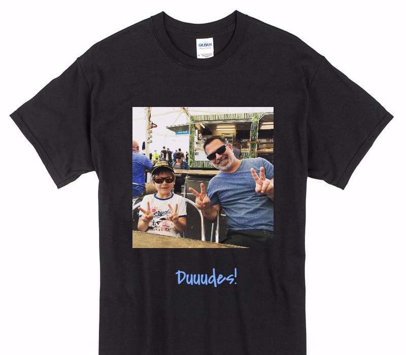 Custom Gildan 100% Cotton Black T-Shirt