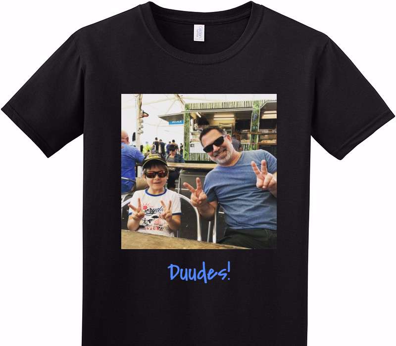 Custom Adult Soft Style 100% Cotton Black T-Shirt