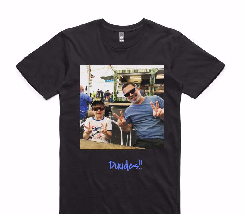 Custom AS Colour 100% Cotton Black T-Shirt