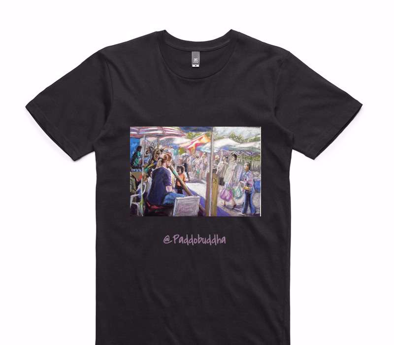 Custom AS Colour 100% Cotton Black T-Shirt