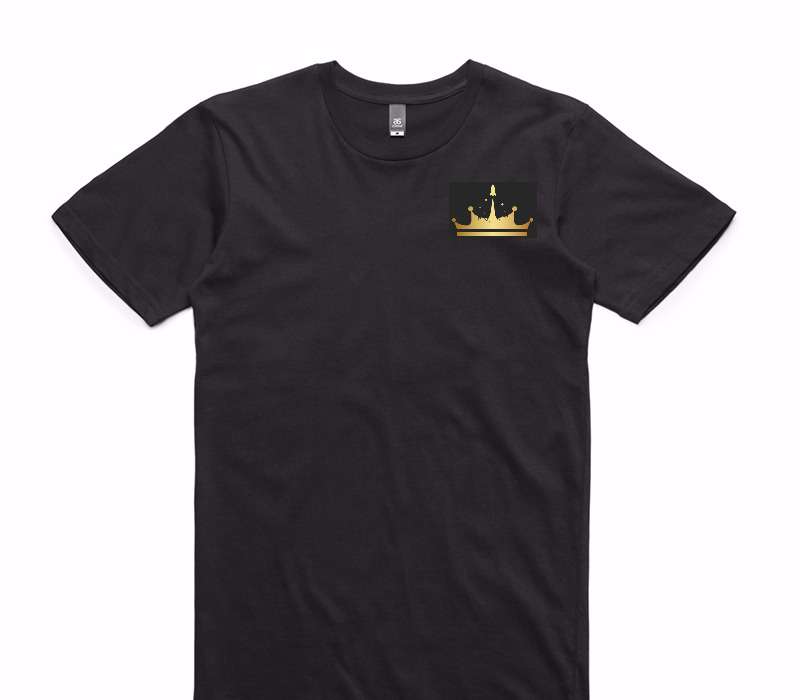 Custom AS Colour 100% Cotton Black T-Shirt
