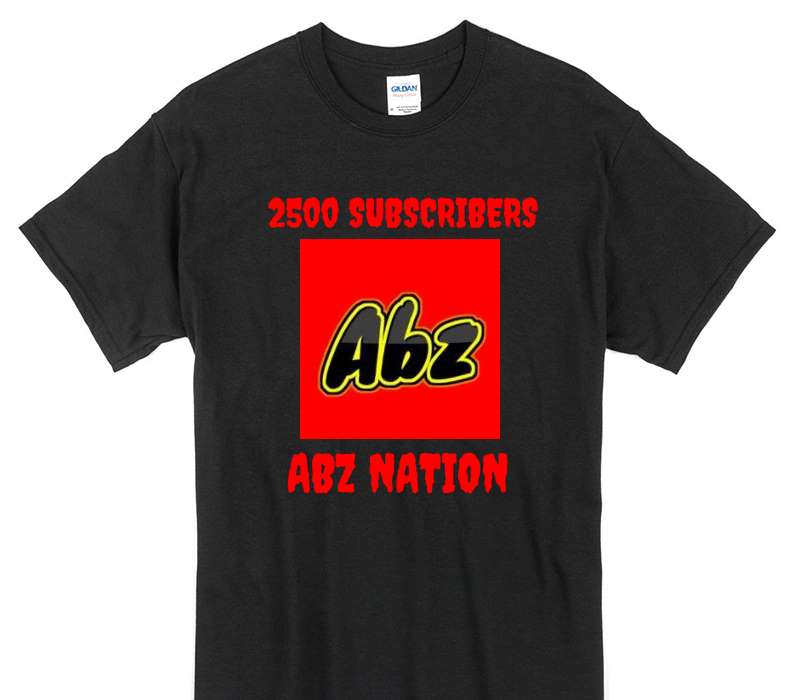 Custom Gildan 100% Cotton Black T-Shirt