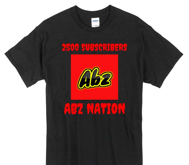 Custom Gildan 100% Cotton Black T-Shirt