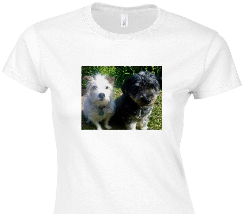 Custom Womens Soft Style 100% Cotton White T-Shirt