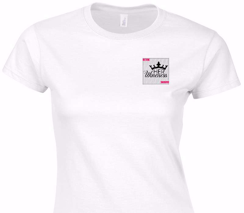 Custom Womens Soft Style 100% Cotton White T-Shirt