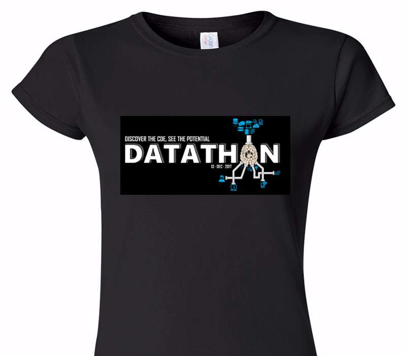 Custom Womens Soft Style 100% Cotton Black T-Shirt