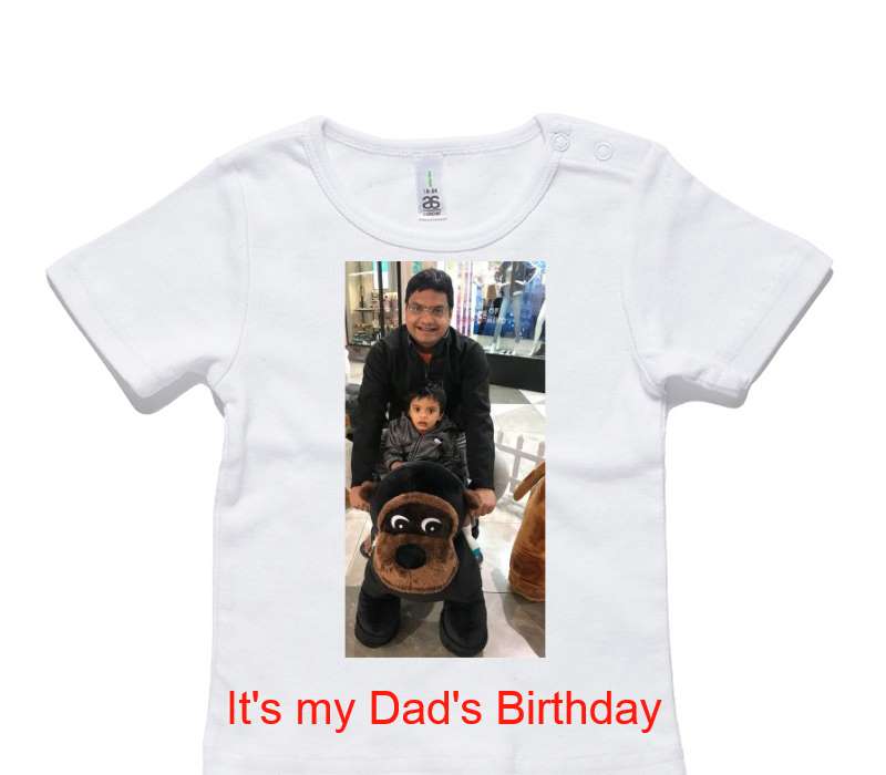 Custom AS Colour White Baby T-Shirt