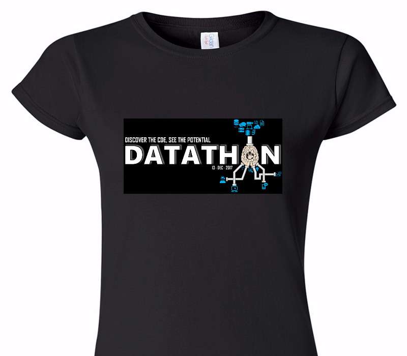 Custom Womens Soft Style 100% Cotton Black T-Shirt