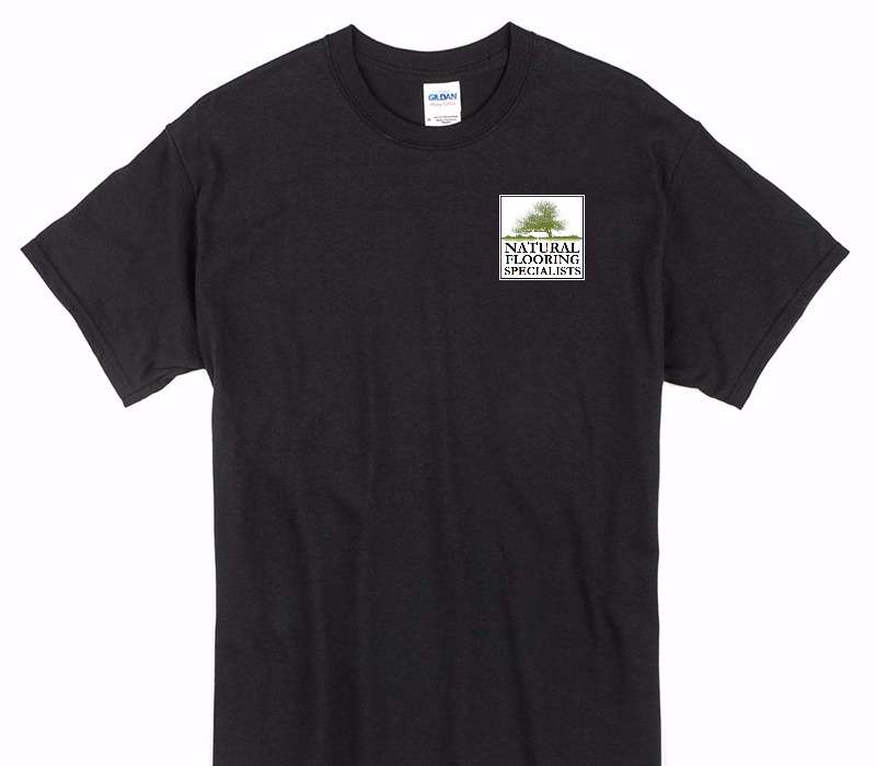 Custom Gildan 100% Cotton Black T-Shirt