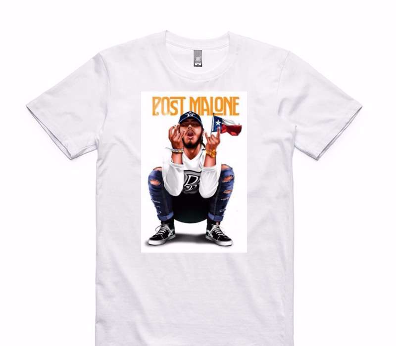 Custom AS Colour 100% Cotton White T-Shirt