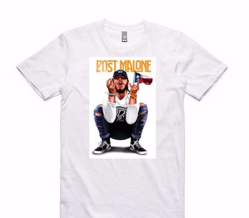 Custom AS Colour 100% Cotton White T-Shirt