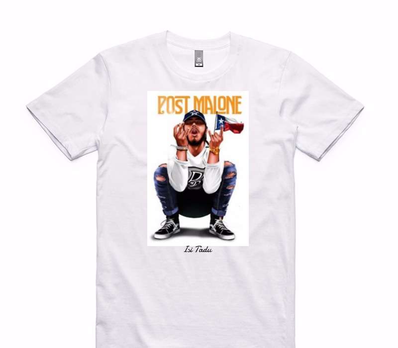 Custom AS Colour 100% Cotton White T-Shirt