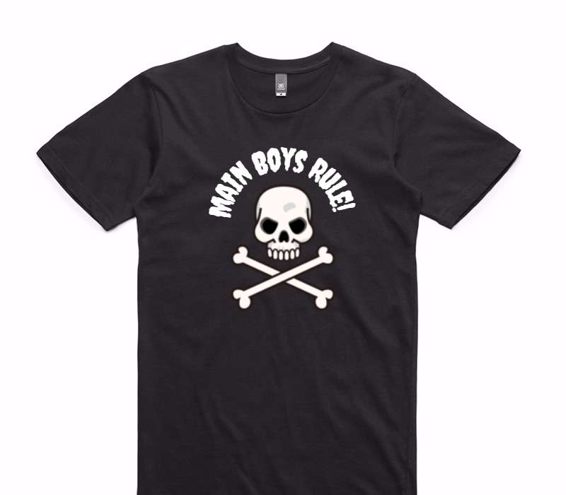 Custom AS Colour 100% Cotton Black T-Shirt