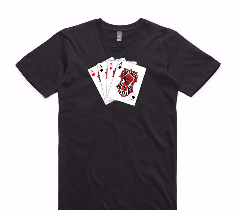 Custom AS Colour 100% Cotton Black T-Shirt