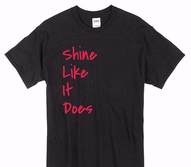 Custom Gildan 100% Cotton Black T-Shirt