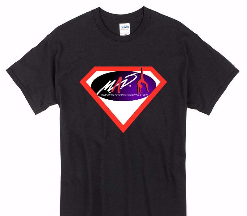 Custom Gildan 100% Cotton Black T-Shirt