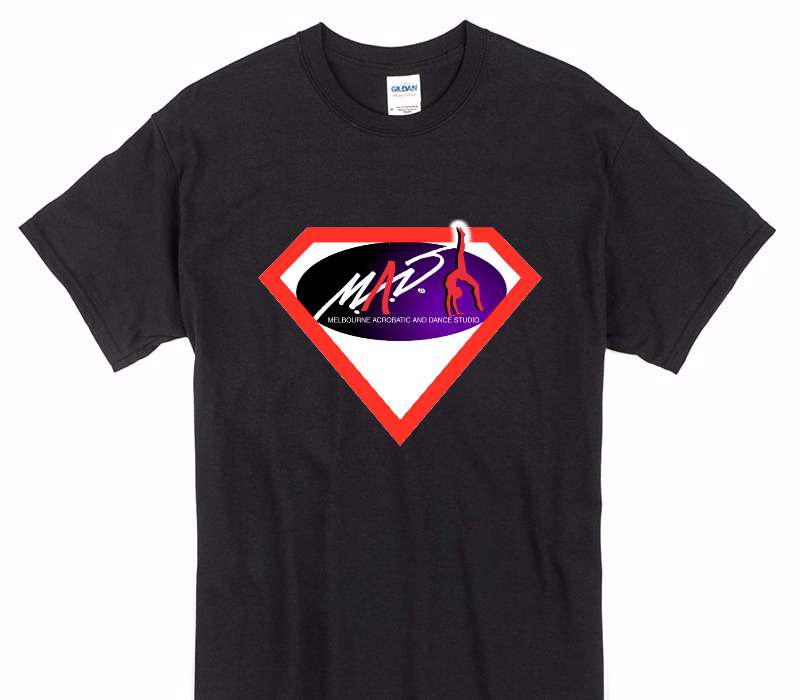 Custom Gildan 100% Cotton Black T-Shirt