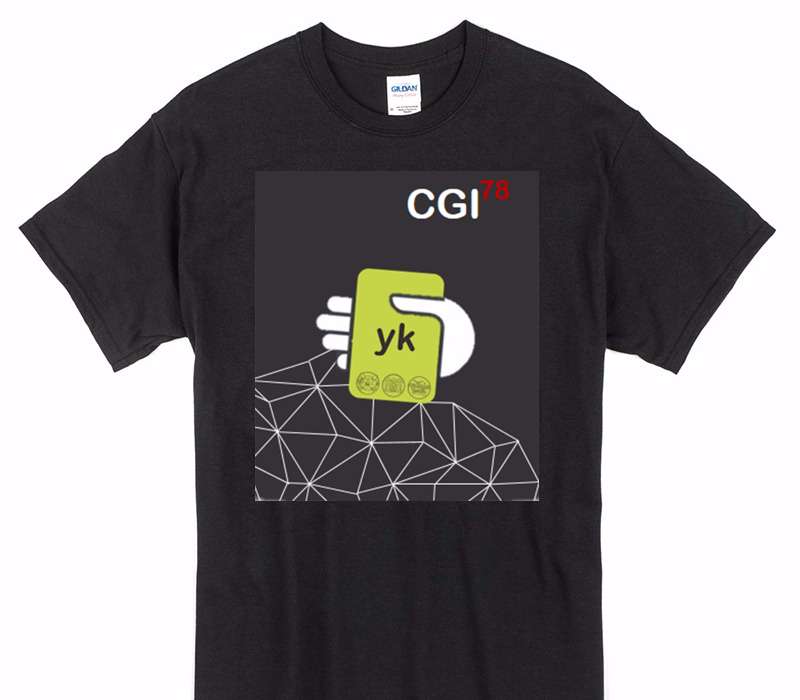 Custom Gildan 100% Cotton Black T-Shirt