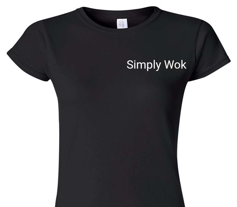 Custom Womens Soft Style 100% Cotton Black T-Shirt