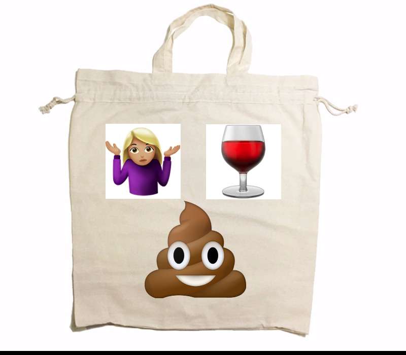 Custom Drawstring Tote Bag Cotton Calico