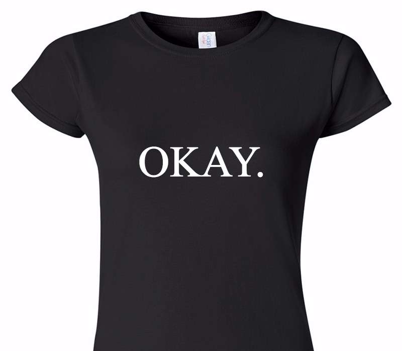 Custom Womens Soft Style 100% Cotton Black T-Shirt