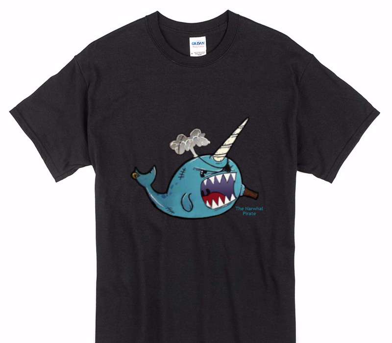 Custom Gildan 100% Cotton Black T-Shirt