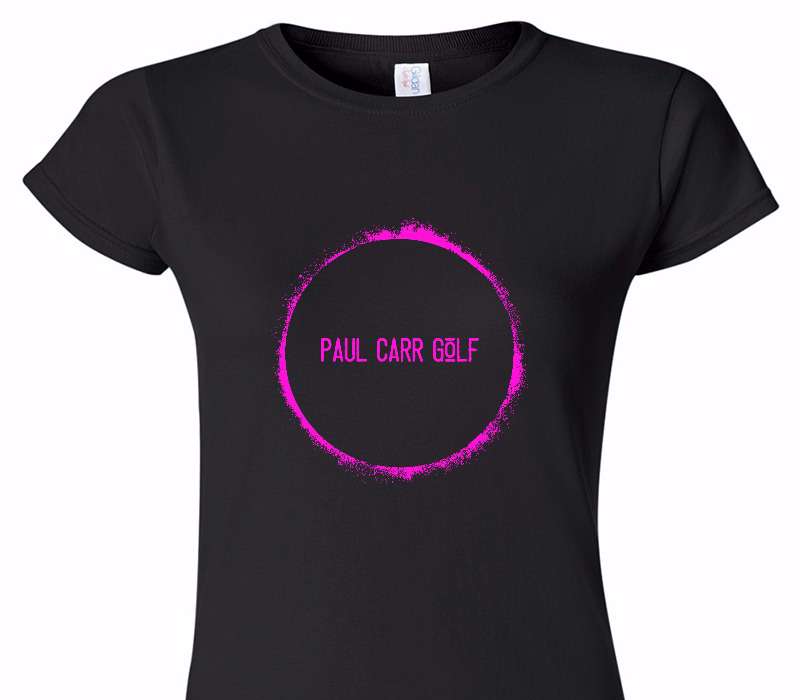Custom Womens Soft Style 100% Cotton Black T-Shirt