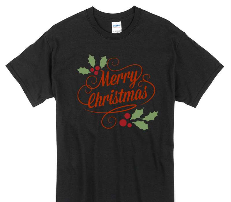 Custom Gildan 100% Cotton Black T-Shirt