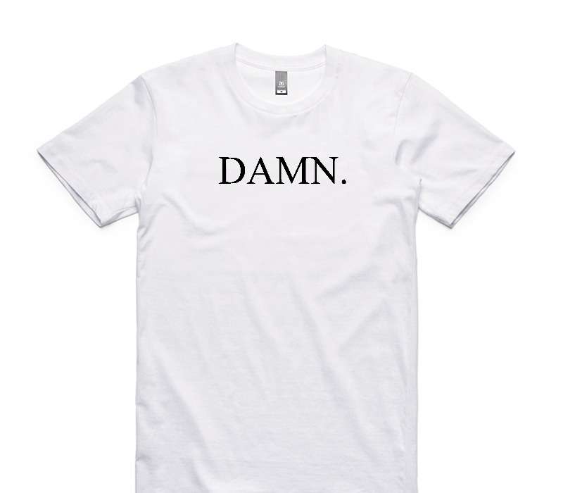 Custom AS Colour 100% Cotton White T-Shirt