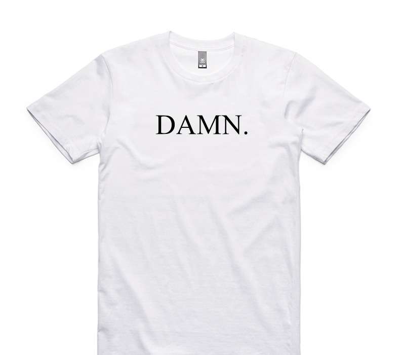 Custom AS Colour 100% Cotton White T-Shirt