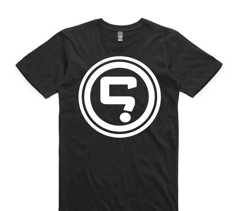 Custom AS Colour 100% Cotton Black T-Shirt