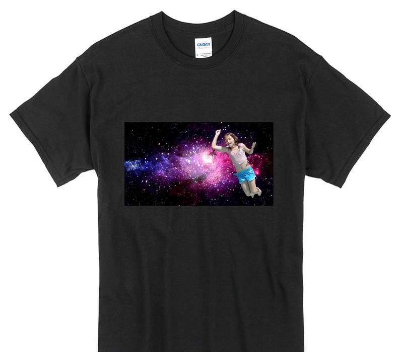 Custom Gildan 100% Cotton Black T-Shirt