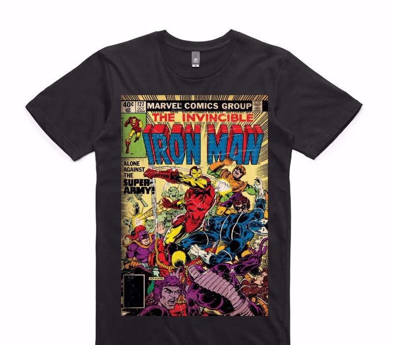 Custom AS Colour 100% Cotton Black T-Shirt