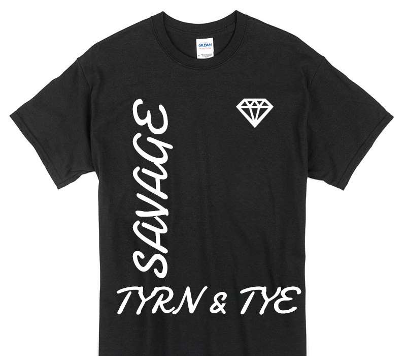 Custom Gildan 100% Cotton Black T-Shirt