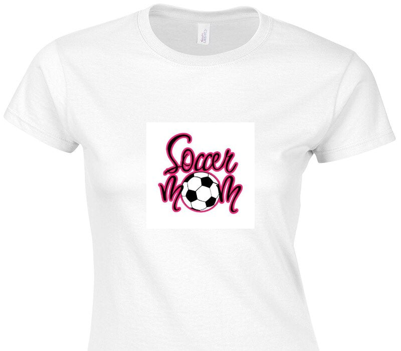 Custom Womens Soft Style 100% Cotton White T-Shirt