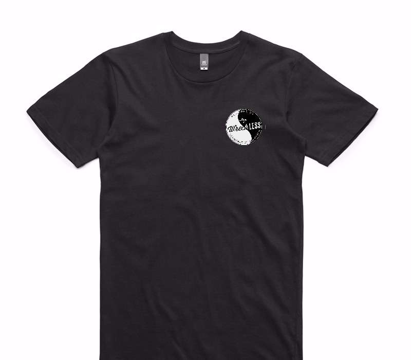 Custom AS Colour 100% Cotton Black T-Shirt