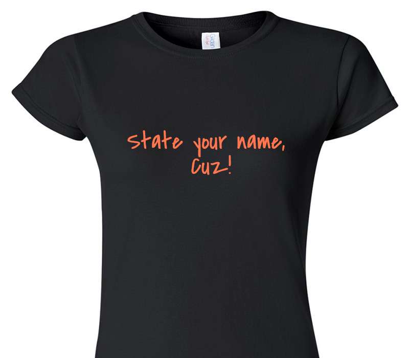 Custom Womens Soft Style 100% Cotton Black T-Shirt