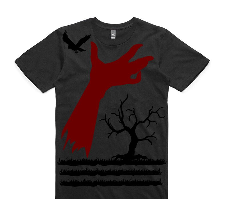 Custom AS Colour 100% Cotton Black T-Shirt