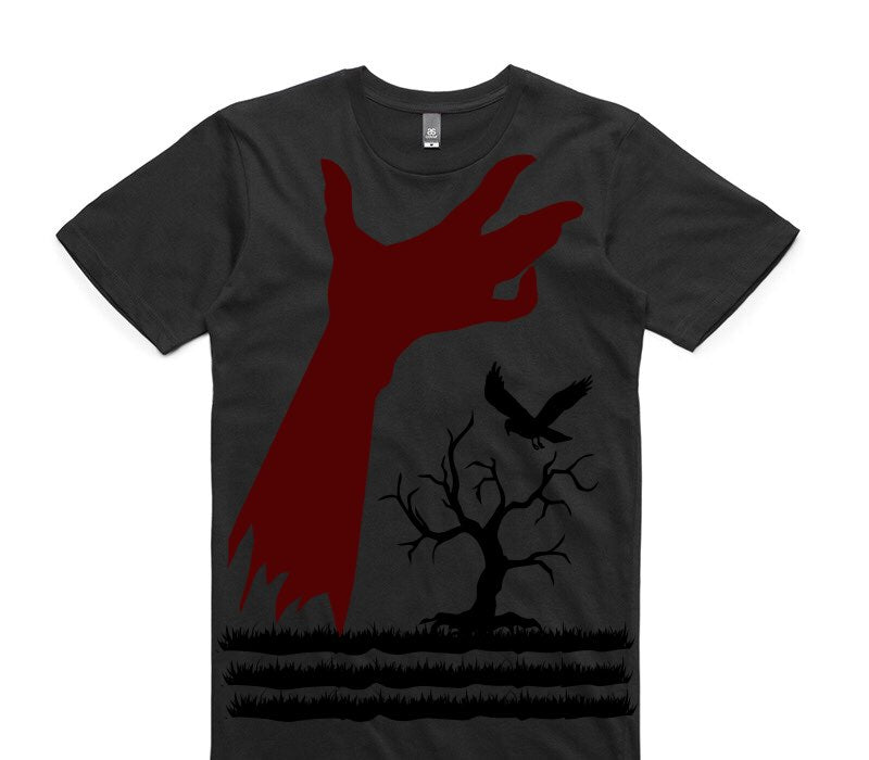 Custom AS Colour 100% Cotton Black T-Shirt