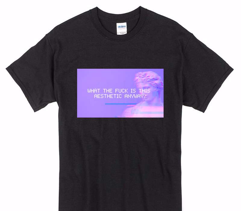 Custom Gildan 100% Cotton Black T-Shirt
