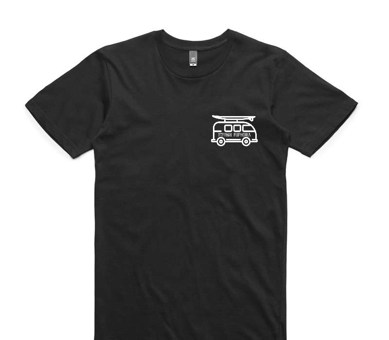 Custom AS Colour 100% Cotton Black T-Shirt