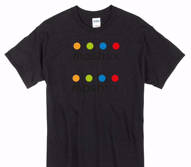 Custom Gildan 100% Cotton Black T-Shirt