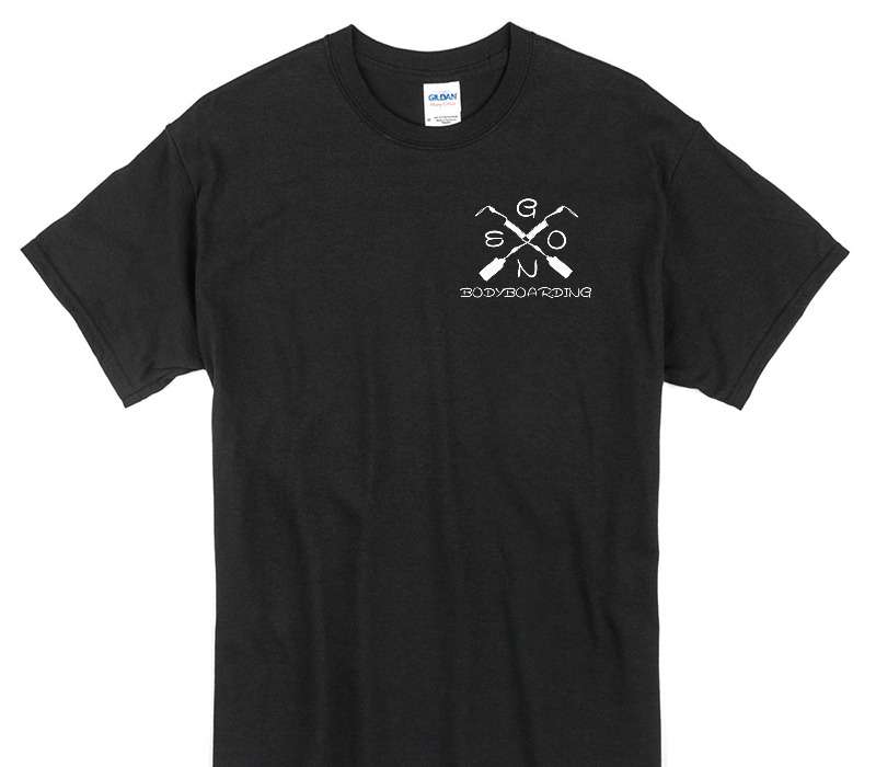Custom Gildan 100% Cotton Black T-Shirt