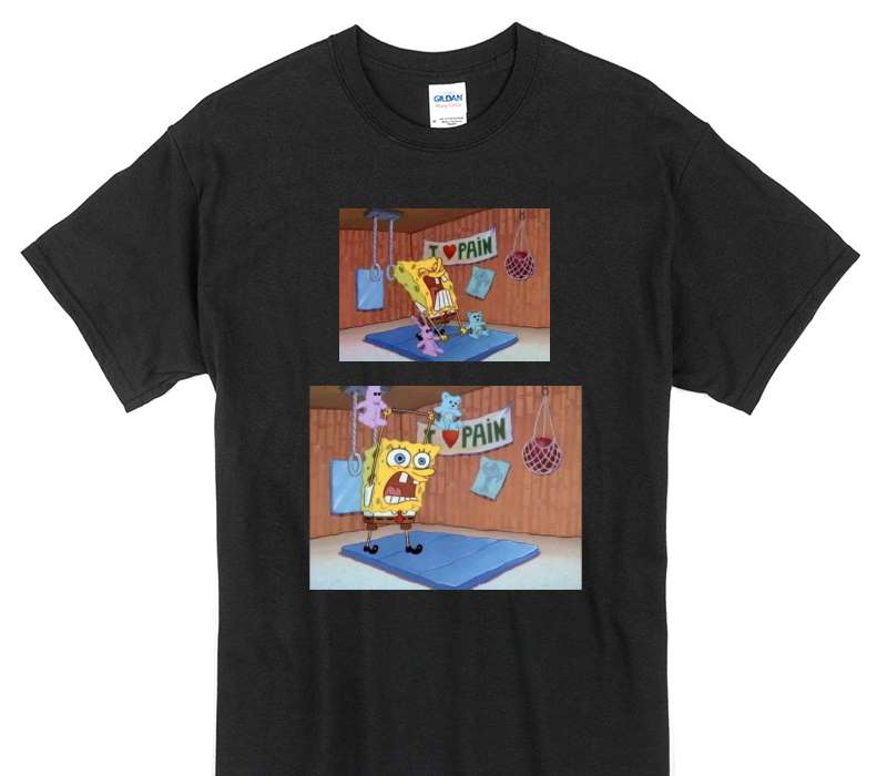 Custom Gildan 100% Cotton Black T-Shirt