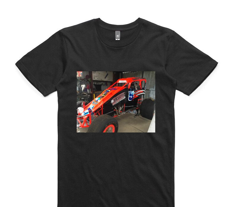 Custom AS Colour 100% Cotton Black T-Shirt